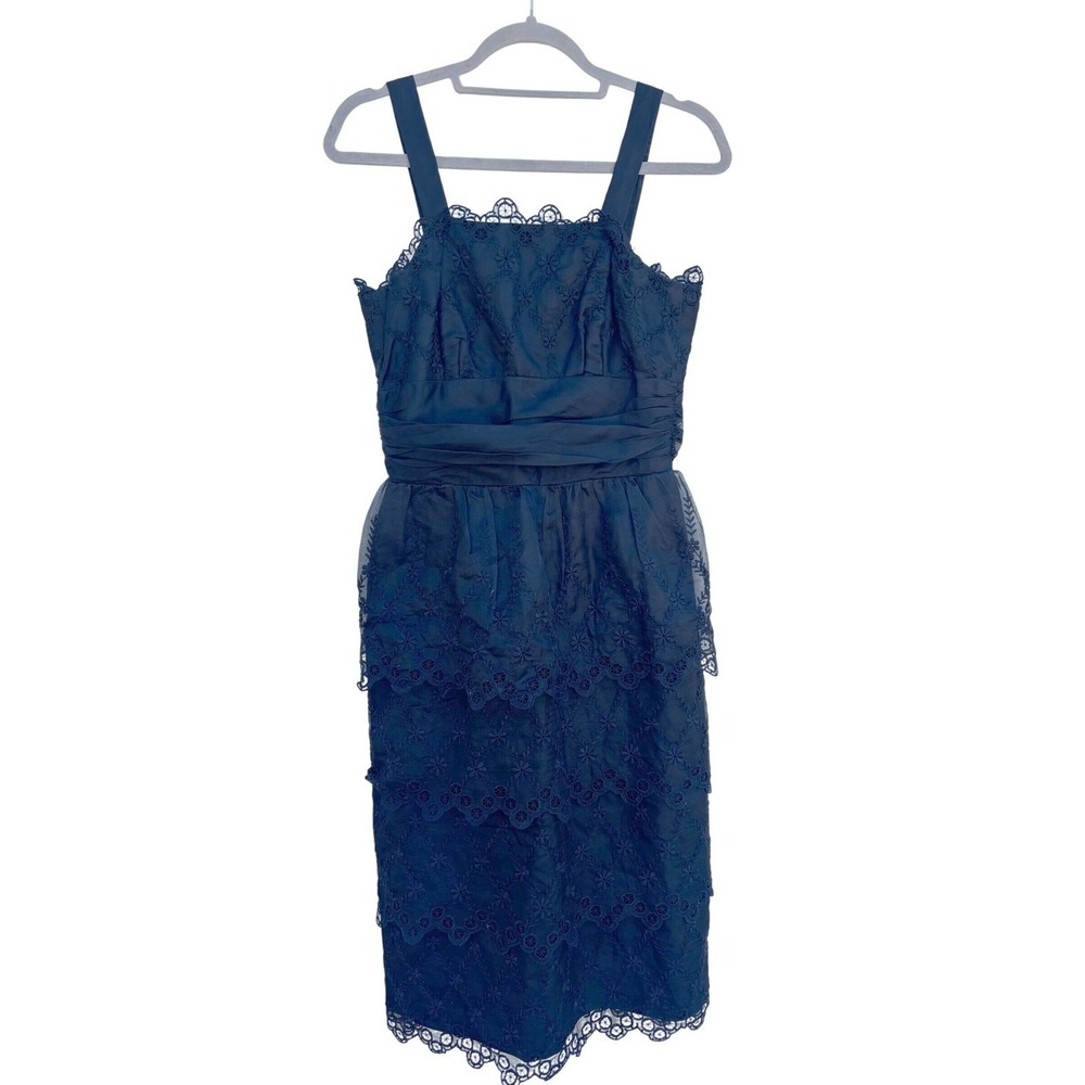 Vintage 1950s Sa'bett of California Black Eyelet‎ Lace Cocktail Dress Pinup